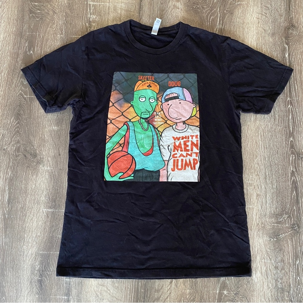 Nickelodeon’s Doug & Skeeter White Men Can’t Jump Rare Tee